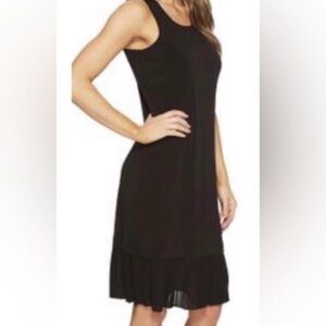 Michael Kors Black Pleated hem Sheath dress S